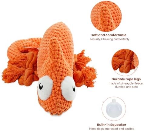 Bzonsmart Squeaky Dog Toys: Plush Soft Toys Dog Chew Toys for Puppy, Small, Medium, Large Dogs