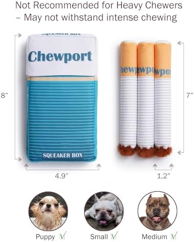 Nocciola Funny Dog Toys for Small Meidum Dogs, Squeaky Entertainment Stuffed Toys for Boredom, Anxiety Relief, Mentally Stimulating, Plush Dog Toys to Keep Busy and Occupied
