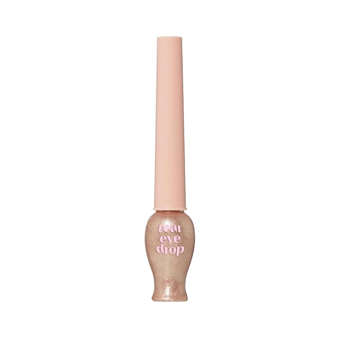 ETUDE Tear Drop Eye Liner #4 Sun Light (21AD) | Long-Lasting Liquid Glittering Eye Liner to Make Your Eyes Sparkle | K-Beauty