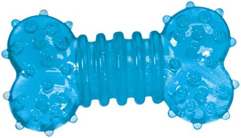 Chew Dog Toys for Teething Puppies & Small Dogs up to 15 lbs, Multi-Texture Dental Support, Bounces & Floats, Moderate Chewers, 2-Pack, 5"