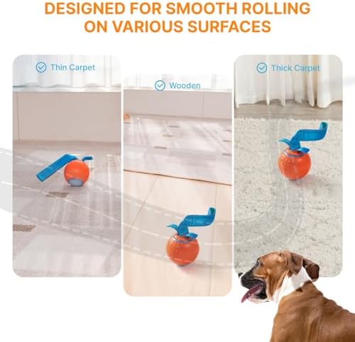 Interactive Dog Ball Toys Electric Automatic Moving Dog Toys to Keep Them Busy Rechargeable Smart Rolling