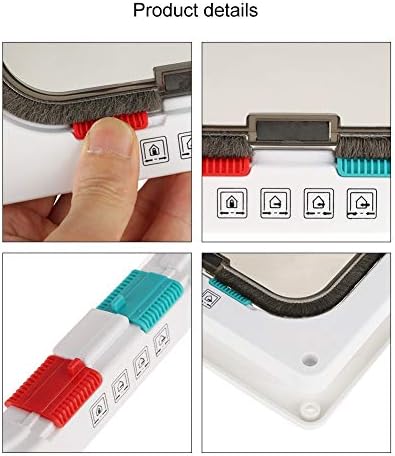 Pet Door 4 Way Lockable Cat Door Magnetic Cat Dog Flaps Smart Pet Flap Door Automatic Lock Cat Dog Gate for Window and Porch Use for Pet Cat Puppy