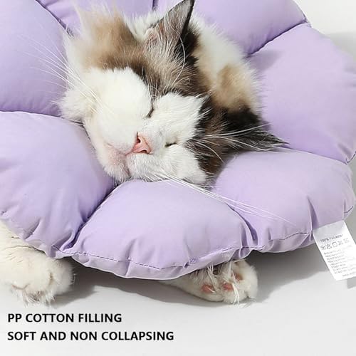 Adjustable Cat Cone Collar Flower Shape Soft and Recovery for Home Use 1