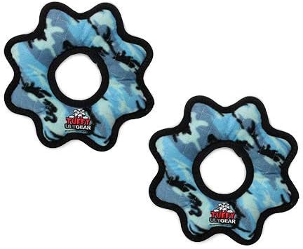 TUFFY® 2 Pack Ultimate Gear Ring Ultra Durable Plush Dog Toy