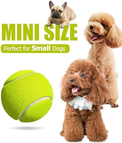 2-inches Interactive Dog Tennis Balls for Exercise and Training