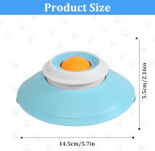 Dog Cat Licks Toys for Liquid Food, 2026 New Dog Lick Bowl Anxieties Relief Slow Feeder Dog Lick Ball Treat Dispenser, Non-Slip Licking Bowl for Dog Calming & Anxieties Relief