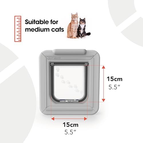 Cat Mate Elite Microchip Cat Door with Timer Control