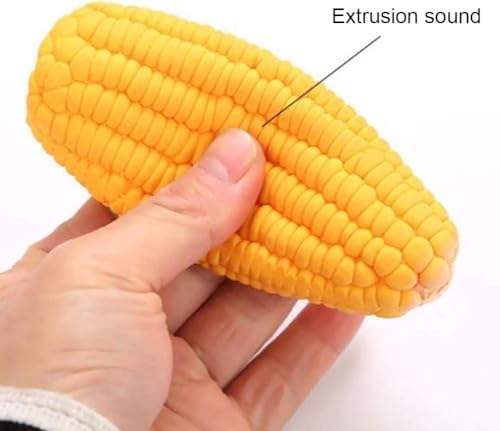Pet Dog Corn Shape Squeaky Bite-Resistant Interactive Play Chew Pet Supplies Dog Toy Corn, Aggressive Chewers for Dog