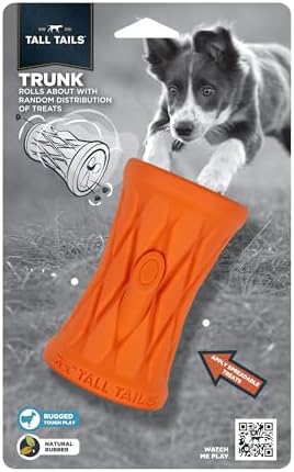 Tall Tails Natural Rubber Reward Interactive Dog Toy, Tree Trunk