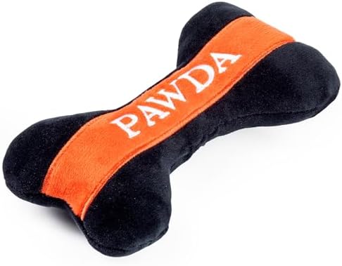 Haute Diggity Dog Pawda Bone Plush Dog Toy Designer Parody Stuffed Chew Toy