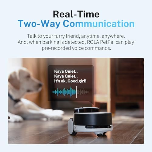 Enabot EBO ROLA PetPal Mobile 2.5K Pet Camera Robot with Treat Dispenser