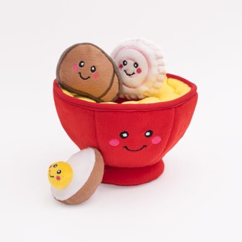 ZippyPaws Burrow Interactive Dog & Puppy Toys for Boredom - Ramen Bowl