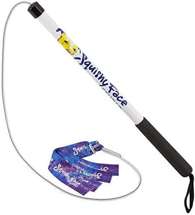 Squishy Face Studio Flirt Pole V2 with Lure - Durable Dog Toy for Fun Obedience Training & Exercise Jr. - 24 inch