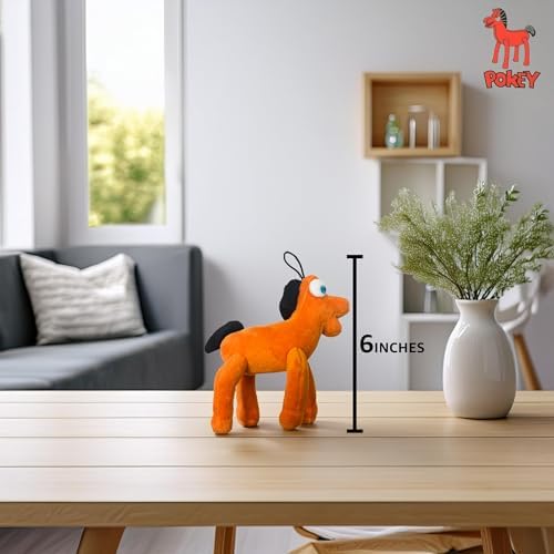 Multipet Small Gumby Stuffed Dog Toy with Squeaker | Gumby Dog Toy Plush Small | Green | 6" | Small/Medium Breed | Officially Licensed (6" - Plush Pokey)