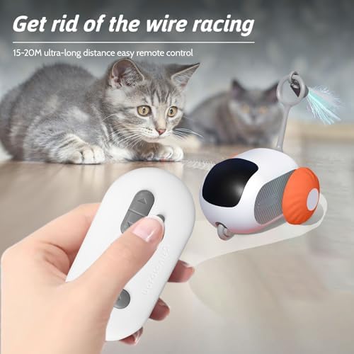 Remote Control Smart Cat Toy, Interactive Cat Toys for Indoor Cats