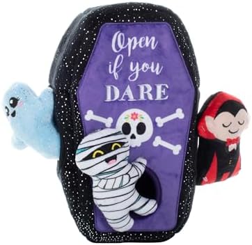 Fringe Studio Hide and Seek Burrow Plush Dog Toy, Sleep Tight, PetShop Collection (289232)