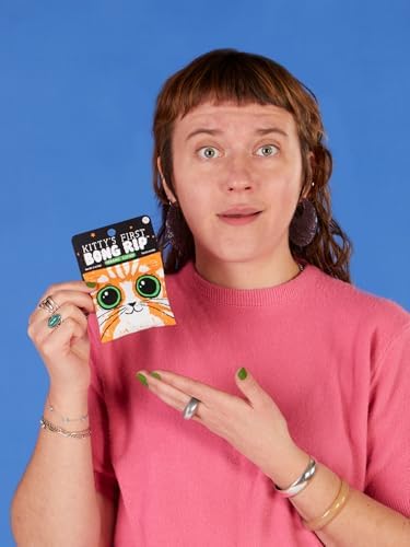 Blue Q Catnip - Cute Cat Toys for Biting w/Funny Graphics - First Bong Rip