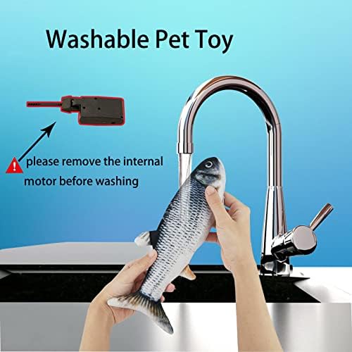Flopping Fish Electric Dog Toy,Realistic Interac tive for Small Medium Dogs