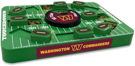 Pets First NFL Washington Commanders Large Puzzle Toy, Dog Puzzle Treat Toy, New Large Size, Interactive Dog Treat Toy, Dog Slow Feeding Toy