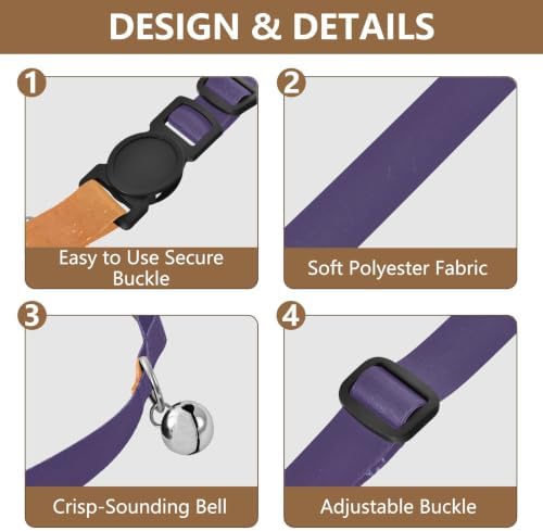 Halloween Polka Dot Cat Collars 2 Pack Adjustable Pet Collar Adjustable 10.6 to 17.1 Inches
