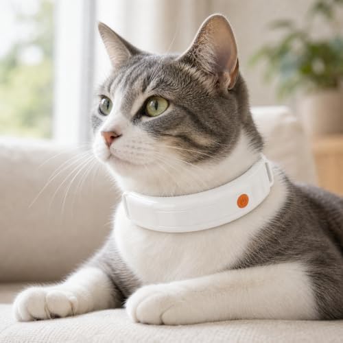New OVlboRav V3.0 Cat Health Monitor by OVlboRav – AI Health Collar with 24/7 Vital Signs Alerts, GPS, Telehealth Consults, AskaVet & Share with Your Vet & SmartWatch Sync – Subscription Required