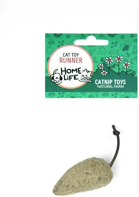 HomeLife Pet Runner Cat Toy – 100% Natural Catnip Cat Toy, Handmade Farm-to-Toy Interactive Indoor Cat Toy for Exercise, Play, Mental Stimulation & Natural Enrichment