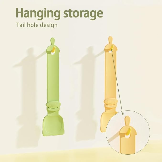 2 pcs Cat Strip Feeders, Cute Cat Head Shape Cat Strip Squeeze Spoons Multifunctional 2-in-1 Cat Food Dispenser Cat Treat Spoons Cat Food Spoons for Wet Food Cat Pet Supplies