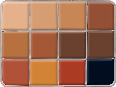 PPI Skin Illustrator On Set Dark Flesh Tone Makeup Palette