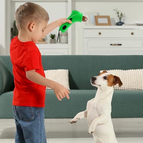 UKCOCO Cat Treat Launcher Toy Treat Feeder Dog Toy Cat Treat Dispenser Toy Dog Treat Dispenser Launcher for Dogs Treat Dispensing Toy Puppy Toy Dog Snack Launcher Food Ball Thrower