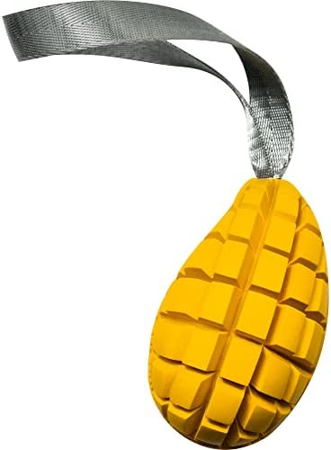 Herm Sprenger Mango Dog Chew Toy for Aggressive Chewer Natural Rubber Dog Treat Dispenser Tough Dental Teeth Cleaning Chew Toys for Small Medium Large Breeds (Small)