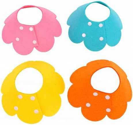 Zerodis Lightweight Felt Cat Cone Collar Adjustable 22-28cm for Pet Recovery with Double Row Buckles, 4 Pack Orange Yellow Blue Pink (4pcs)