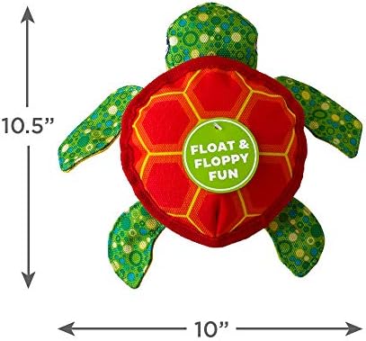 Outward Hound Floatiez Turtle Floating Interactive Dog Toy, Medium