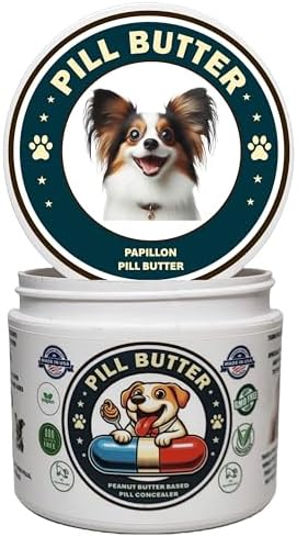 Peanut Butter Dog Pill Wrap Papillon Label