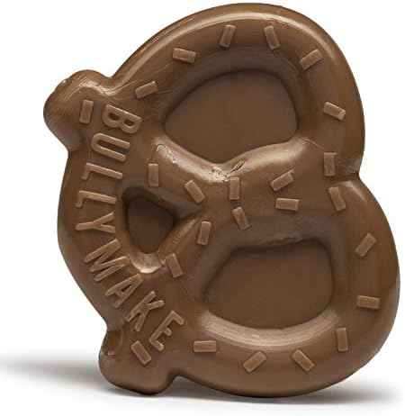 BULLYMAKE Tough Chew Pretzel Dog Toy, Durable Nylon, Aggressive Chewers