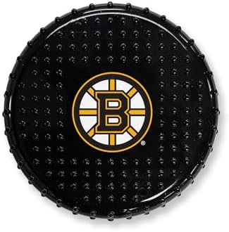 Pets First NHL Boston Bruins Hard-Nylon Bacon-Flavored Hockey-Puck Chew Toy, Indestructible Dog and Cat Chewy Toy, Tug, Fetch Toy, Sporty Fun Toy for Dogs