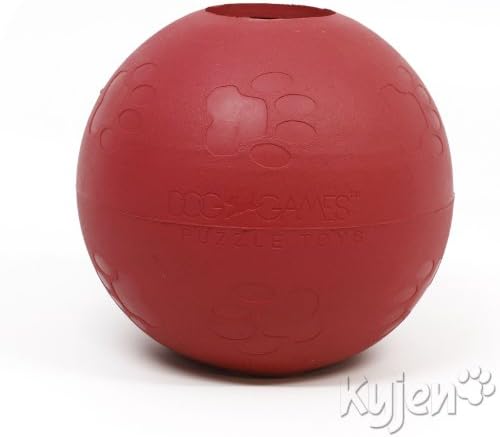 Outward Hound Kyjen 2452 Ball-In-Ball Dog Toy Interactive Puzzle Rubber Tennis Ball Dog Toy, Large, Red