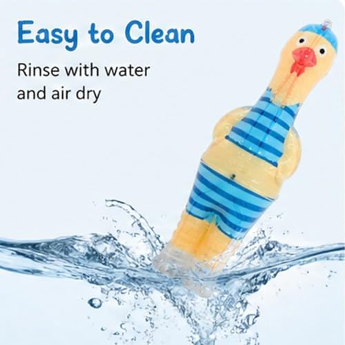 Molaxpet Squeaky Dog Toy Chicken Design with Funny Swimming Suit Chew Toy