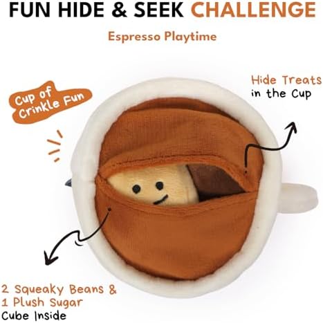 CHEWFFON Burrow Puzzle Dog Toy, Interactive Hide and Seek for Fun
