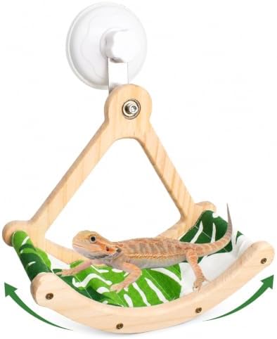 Bearded Dragon Perch Interactive Rocking Reptile Toy