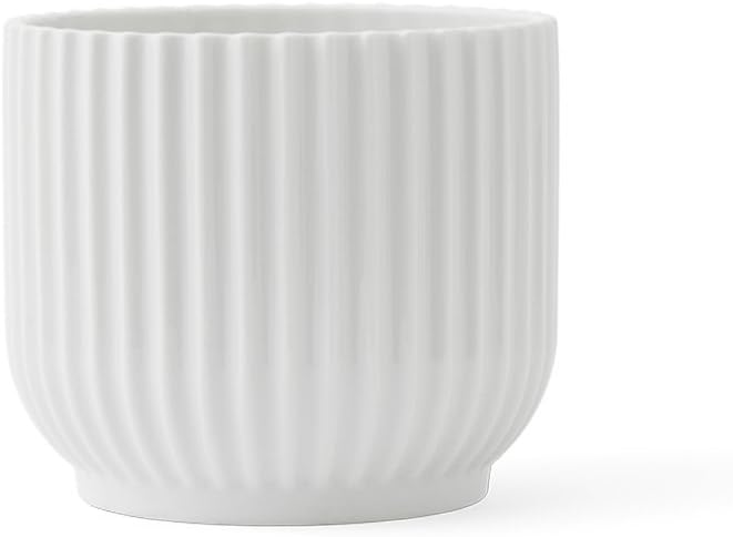 Lyngby Porcelaen Flowerpot | White Porcelain | 5.7 Inches