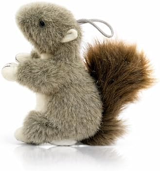 Vaulted Skulls & Co Squirrel Dog Toy w/Squeaker | Realistic Animal Plush Squirrels Dogs Toys | Stuffed Squeaky Squirrel Toy for Pets (2)