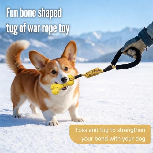 Puppy Teething Toys, Interactive Dog Toys for Small Medium Dogs, Yellow