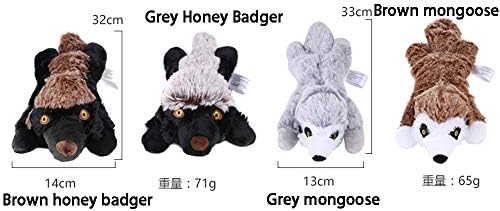 Pet Toys, Dog Squeaky Toys Interactive Toys for Chewers Durable Plush Dog Toys for Small Medium Large Dogs (Blue Wolf)