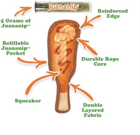 Doggijuana Corn Dog & Juananip Bundle | Squeaky Refillable Plush Toy