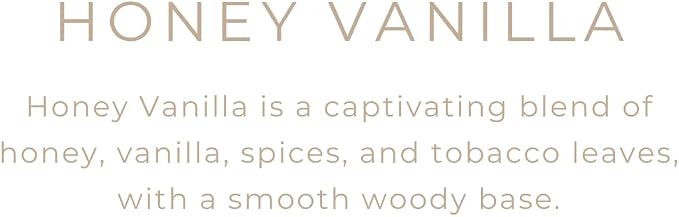 River Birch Candles Honey Vanilla Scented Candle | Premium, All-Natural, Non-Toxic, Soy Wax | 8 oz. Silver Travel Tin | Cozy Relaxing Gifts for Home