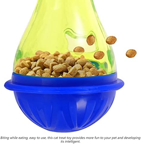 Ipetboom Kitten Treat Dispenser Interactive Toy -Shaped Automatic Feeder for Indoor Cats Lightweight and Portable Cat Puzzle Feeder for Engaging Playtime and Treat Rewards