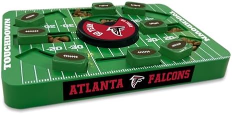 Pets First NFL Atlanta Falcons Large Puzzle Toy, New Size, Interactive Dog Treat & Slow Feeding Toy