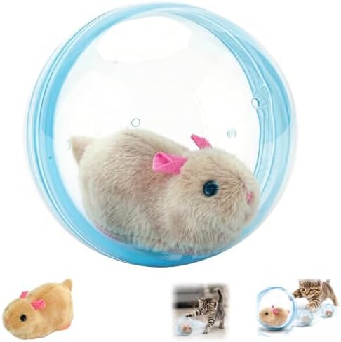 Self-Rolling Interactive Cat Ball with Realistic Animal, 1 Pack