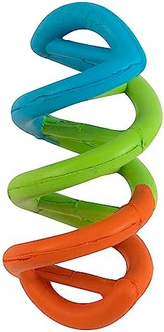 JW Pet Dogs in Action Rubber Chew Toy Company Dog Toy, Large (Colors Vary) Blacks &Grays (Pack of 2)