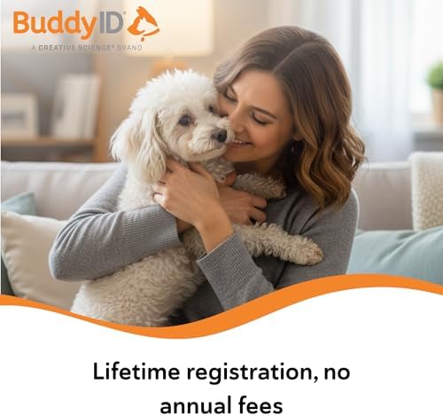 BuddyID Complete Protection System with ISO Microchip & QR Pet Tag, 1ct